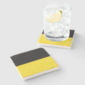 Vlag van Baden Württemberg (Duitse staat) Stenen Onderzetter (Zijkant)