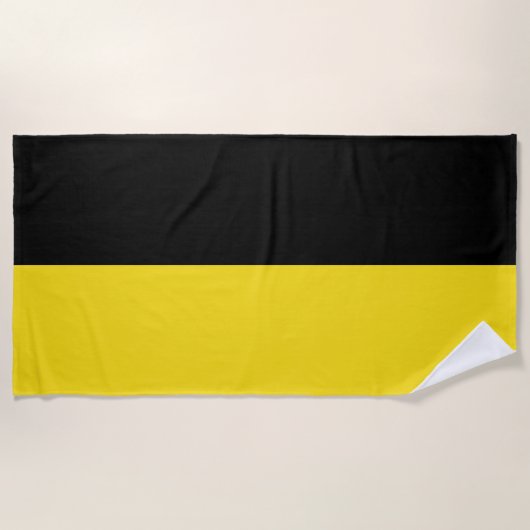 Vlag van Baden Württemberg (Duitse staat) Strandlaken (Voorkant)
