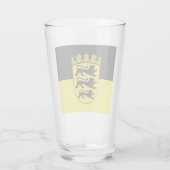 Vlag van Baden-Württemberg Glas (Achterkant)