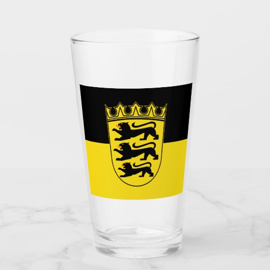 Vlag van Baden-Württemberg Glas (Voorkant)