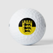 Vlag van Baden-Württemberg Golf Balls Golfballen (Voorkant)