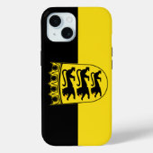 Vlag van Baden-Württemberg Hoesje-Mate iPhone Case (Achterkant)