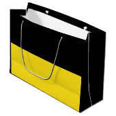 Vlag van Baden-Württemberg Large Gift Bag Groot Cadeauzakje (Voorkant Gekanteld)