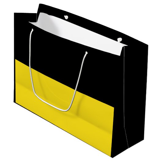 Vlag van Baden-Württemberg Large Gift Bag Groot Cadeauzakje (Voorkant Gekanteld)