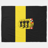 Vlag van Baden-Württemberg op de rugleuning Fleece Deken (Voorkant (Horizontaal))