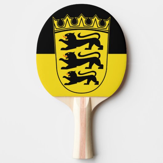 Vlag van Baden-Württemberg Ping-Pong Paddle Tafeltennisbatje (Voorkant)