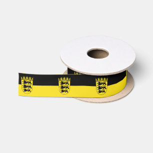 Vlag van Baden-Württemberg Satin Ribbon Satijnen Lint