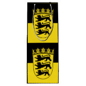Vlag van Baden-Württemberg Wine Gift Bag Wijn Cadeautas (Achterkant)