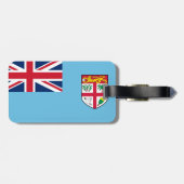 Vlag van Bagagelabel van Fiji met lederriem (Achterkant horizontaal)