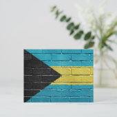 Vlag van Bahama's Briefkaart (Staand voorkant)