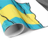 Vlag van Bahama's Cadeaupapier (Rol Hoek)