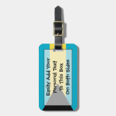 Vlag van Bahama's Easy ID Bagagelabel (Voorkant verticaal)