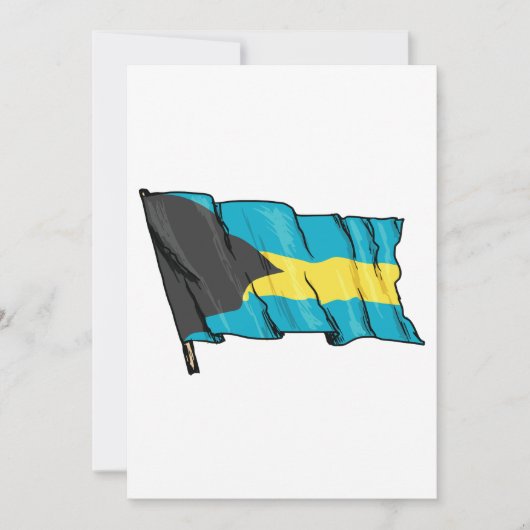 Vlag van Bahama's Kaart (Voorkant)