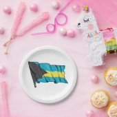 Vlag van Bahama's Papieren Bordje (Feest)