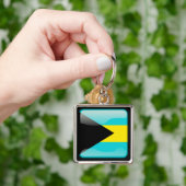 Vlag van Bahama's Sleutelhanger (Hand)