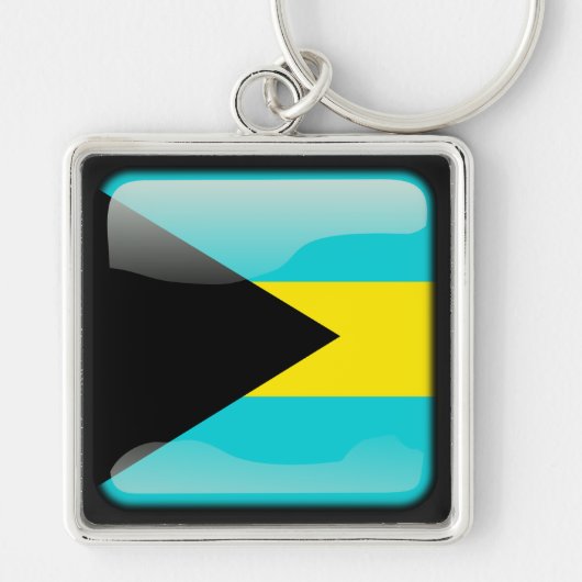 Vlag van Bahama's Sleutelhanger (Voorkant)