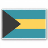 Vlag van Bahama's Sticker (Voorkant)