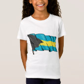 Vlag van Bahama's T-shirt (Voorkant)