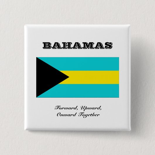 Vlag van Bahama's Vierkante Button 5,1 Cm (Voorkant)