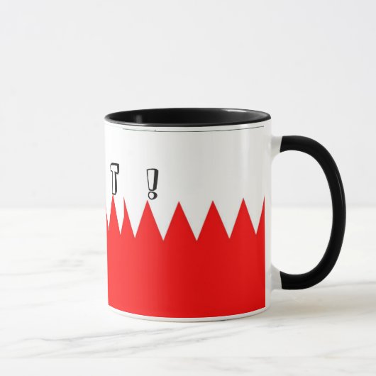 Vlag van Bahrain Hot Mok (Rechts)