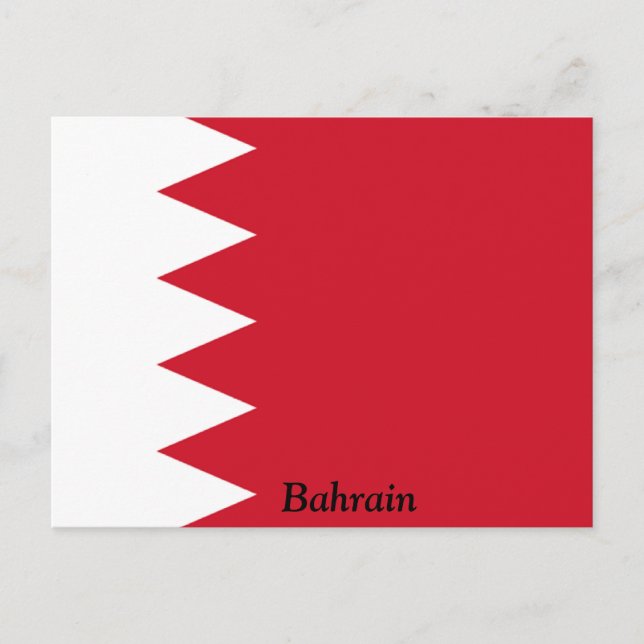 Vlag van Bahrein Briefkaart (Voorkant)