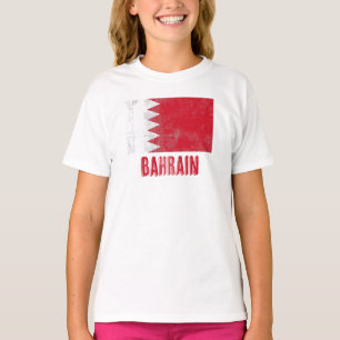 Vlag van Bahrein "Grunge" look. T-shirt