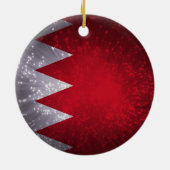 Vlag van Bahrein Keramisch Ornament (Achterkant)