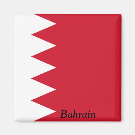 Vlag van Bahrein Magneet (Voorkant)