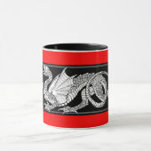 Vlag van Bahrein met de Mok van Dragon (Midden)