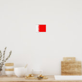 Vlag van Bahrein Poster (Keuken)