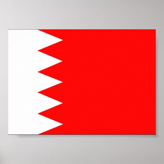 Vlag van Bahrein Poster (Voorkant)
