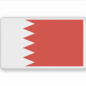 Vlag van Bahrein Sticker (Voorkant)