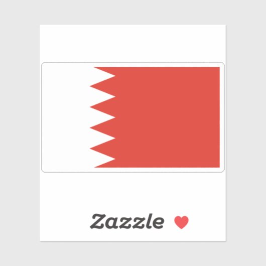 Vlag van Bahrein Sticker (Vel)