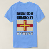 Vlag van Bailiwick of Guernsey T-shirt (Design voorkant)