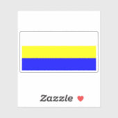 Vlag van Bakar, Kroatië Sticker (Vel)