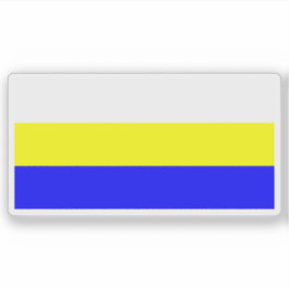 Vlag van Bakar, Kroatië Sticker