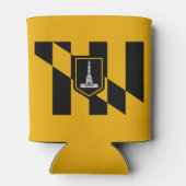Vlag van Baltimore Blikjeskoeler (Achterkant)