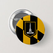 Vlag van Baltimore Button (Voorkant /achterkant)