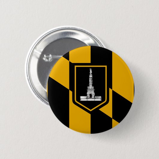 Vlag van Baltimore Button (Voorkant /achterkant)