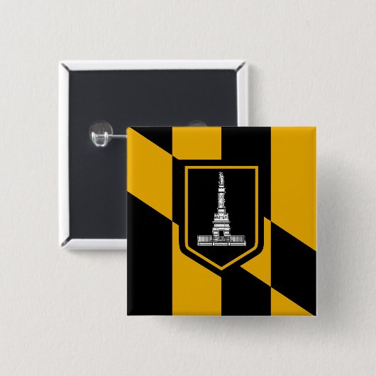 Vlag van Baltimore, Button van Maryland (Voorkant /achterkant)