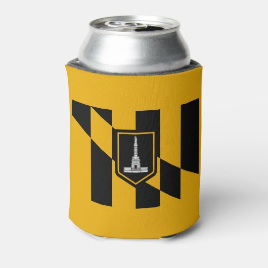 Vlag van Baltimore Koelbox Blikjeskoeler (Blikje Achterkant)