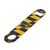 Vlag van Baltimore, maryland Bar Key Speed Flessenopener (Voorkant Gekanteld)