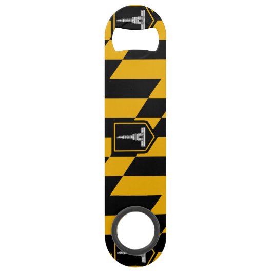 Vlag van Baltimore, maryland Bar Key Speed Flessenopener (Voorkant)