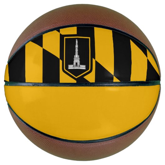 Vlag van Baltimore, Maryland Basketbal (Voorkant)