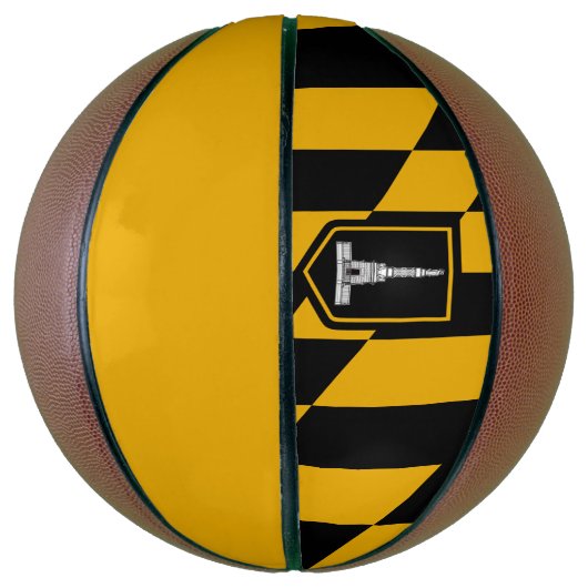 Vlag van Baltimore, Maryland Basketbal (Verticaal)