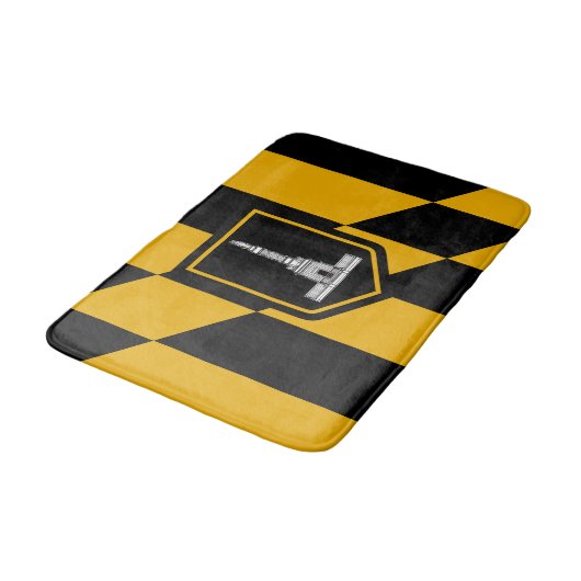 Vlag van Baltimore, Maryland Bathroom Mat (Gekanteld)