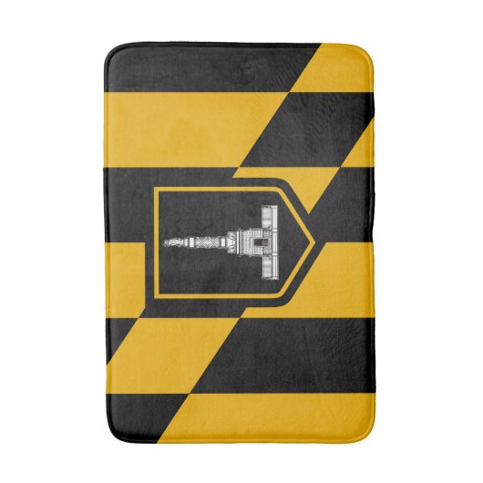 Vlag van Baltimore, Maryland Bathroom Mat (Voorkant Verticaal)