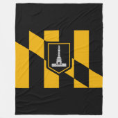 Vlag van Baltimore, Maryland Fleece Blanket (Voorkant)