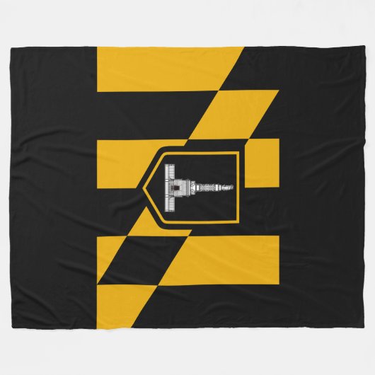 Vlag van Baltimore, Maryland Fleece Blanket (Voorkant (Horizontaal))