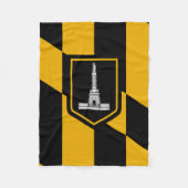 Vlag van Baltimore, Maryland Fleece Deken (Voorkant)